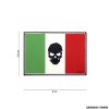 PATCH - 3D PVC BANDIERA ITALIA + TESCHIO #17011