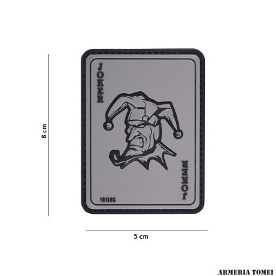 PATCH - 3D PVC JOKER GRIGIO #18085