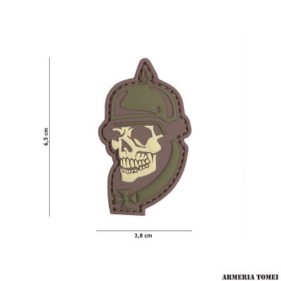 PATCH - 3D PVC WWI TESCHIO VERDE #20045