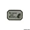 PATCH - 3D PVC TO SERVE AND PROTECT GRIGIO #1091