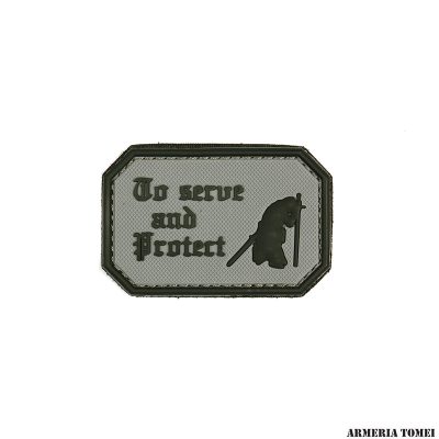 PATCH - 3D PVC TO SERVE AND PROTECT GRIGIO #1091