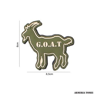 PATCH - 3D PVC G.O.A.T VERDE #3107