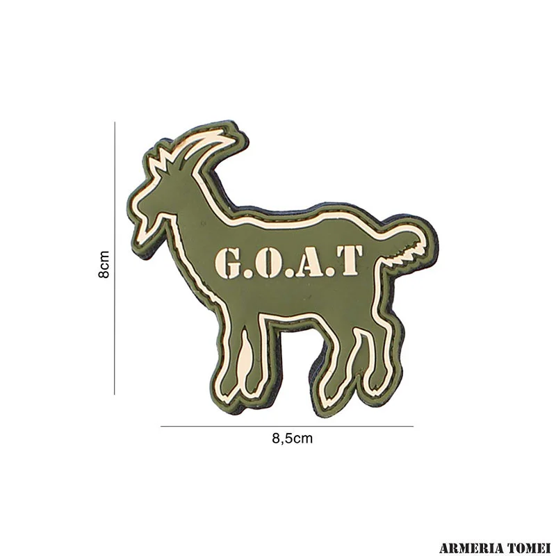 PATCH - 3D PVC G.O.A.T VERDE #3107