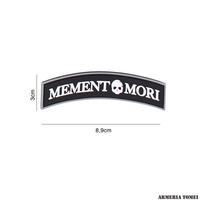 PATCH - 3D PVC MEMENTO MORI (TAB) NERO #4095