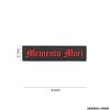 PATCH - 3D PVC MEMENTO MORI RED/BLACK #6132
