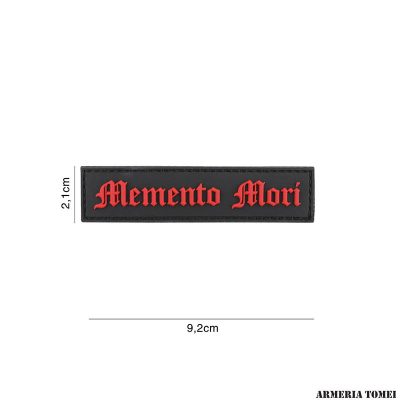PATCH - 3D PVC MEMENTO MORI RED/BLACK #6132