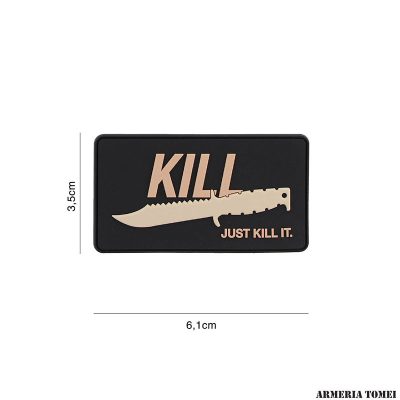 PATCH - 3D PVC JUST KILL IT DESERT #8122