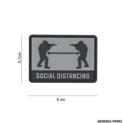 PATCH - 3D PVC SOCIAL DISTANCE GRIGIO #8098