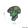 PATCH - 3D PVC NIGHT VISION SKULL VERDE #19043