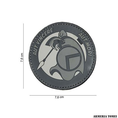 PATCH - 3D PVC SPARTAN AUT GRIGIO #14048