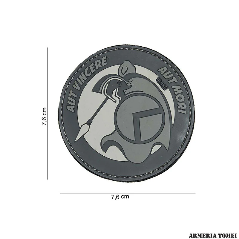 PATCH - 3D PVC SPARTAN AUT GRIGIO #14048