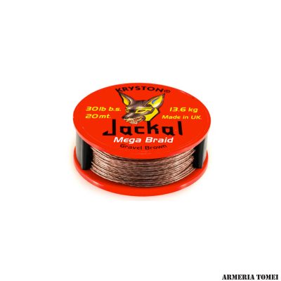 KRYSTON - JACKAL MEGA BRAID Gravel Brown 30lb b.s. | 13.6kg | 20mt