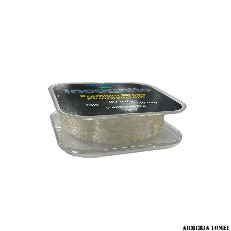 KRYSTON - INCOGNITO PREMIUM GRADE FLUOROCARBON 30mts | 24lb | 10.9kg | 0.495mm Dia - immagine 2