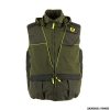 GILET - RS HUNTING - LV950 VERDE CON RIPORTI GIALLO FLUO CON CAPPUCCIO