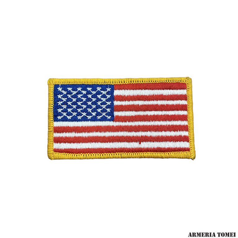 Toppa Attacca Strappo Bandiera Toppa Ricamata Bandiera USA Camo Marrone - Con Chiusura Velcro, Lato Sinistro Patch Bandiera USA Sinistra - Foto 3