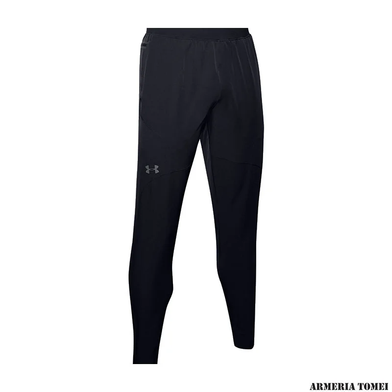 PANTALONE - UNDER ARMOUR - UOMO - UNSTOPPABLE TAPERED PANTS Black / Pitch Gray - 001
