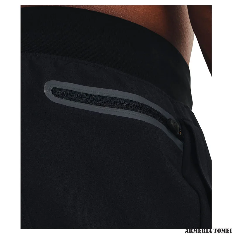 PANTALONE - UNDER ARMOUR - UOMO - UNSTOPPABLE TAPERED PANTS Black / Pitch Gray - 001 - immagine 4