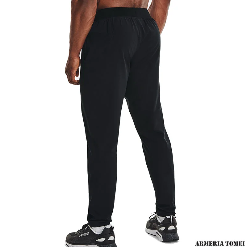 PANTALONE - UNDER ARMOUR - UOMO - UNSTOPPABLE TAPERED PANTS Black / Pitch Gray - 001 - immagine 6