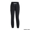 PANTALONE - UNDER ARMOUR - DONNA - JOGGER RIVAL TERRY Black / White - 001