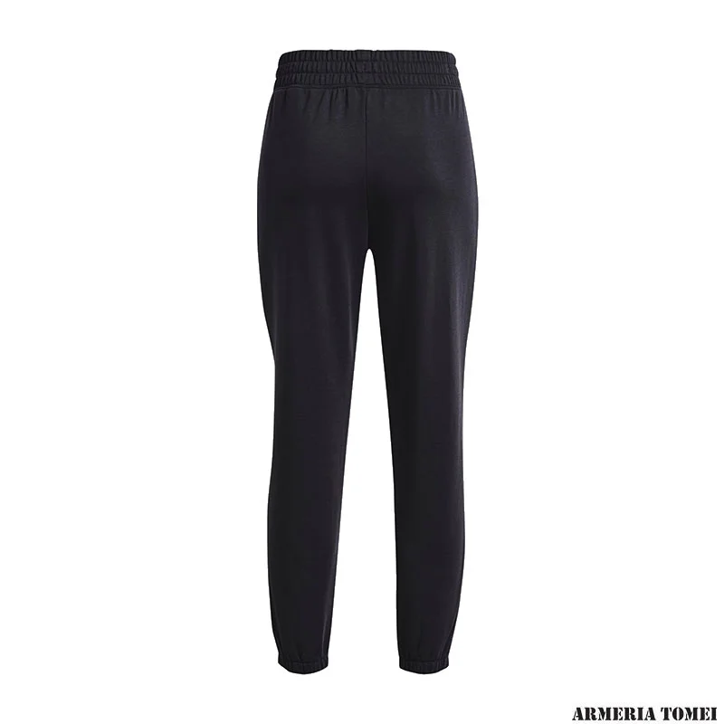 PANTALONE - UNDER ARMOUR - DONNA - JOGGER RIVAL TERRY Black / White - 001 - immagine 2