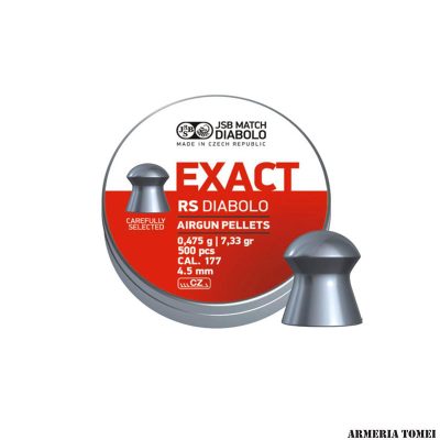 JSB MATCH - EXACT RS DIABLO AIRGUN PELLETS 0,475g | 7,33gr | cal. 4,5 mm .177 (500 PZ)