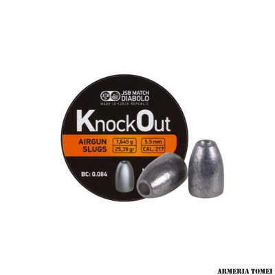 JSB MATCH - KNOCKOUT 1,645g / 25,39gr CAL 5,5 mm  (200 PZ)