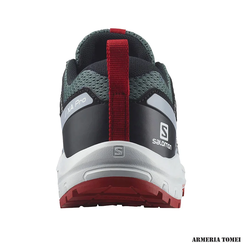 SALOMON - BIMBO/A - XA PRO V8 J Stormy Weather / Zen Blue / Goji Berry - immagine 3