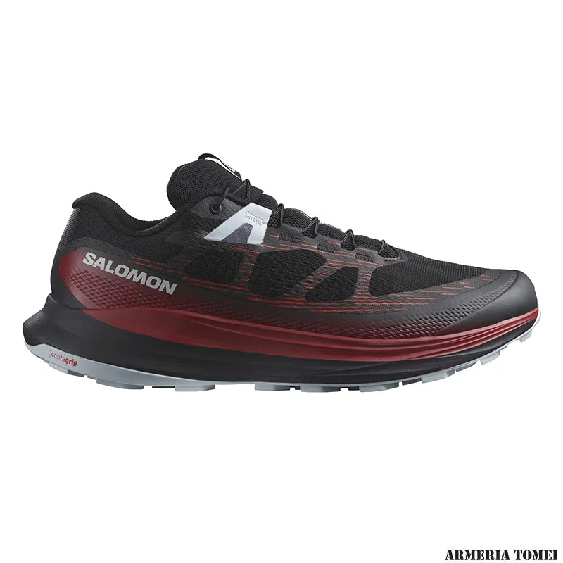 SALOMON - UOMO - ULTRA GLIDE 2 Black / Biking Red / Pearl Blue