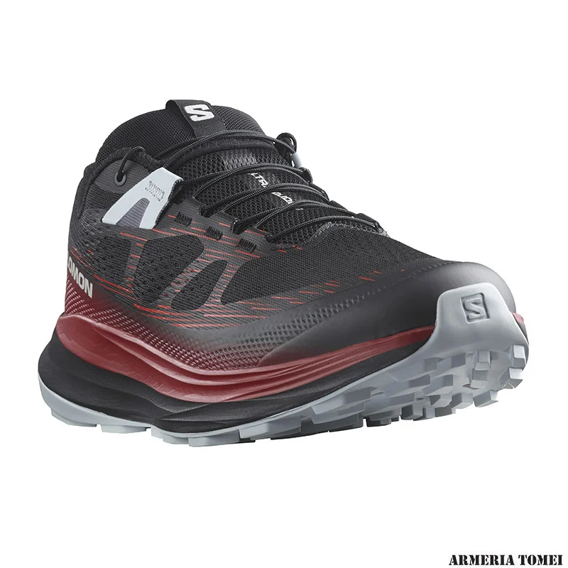 SALOMON - UOMO - ULTRA GLIDE 2 Black / Biking Red / Pearl Blue - immagine 2