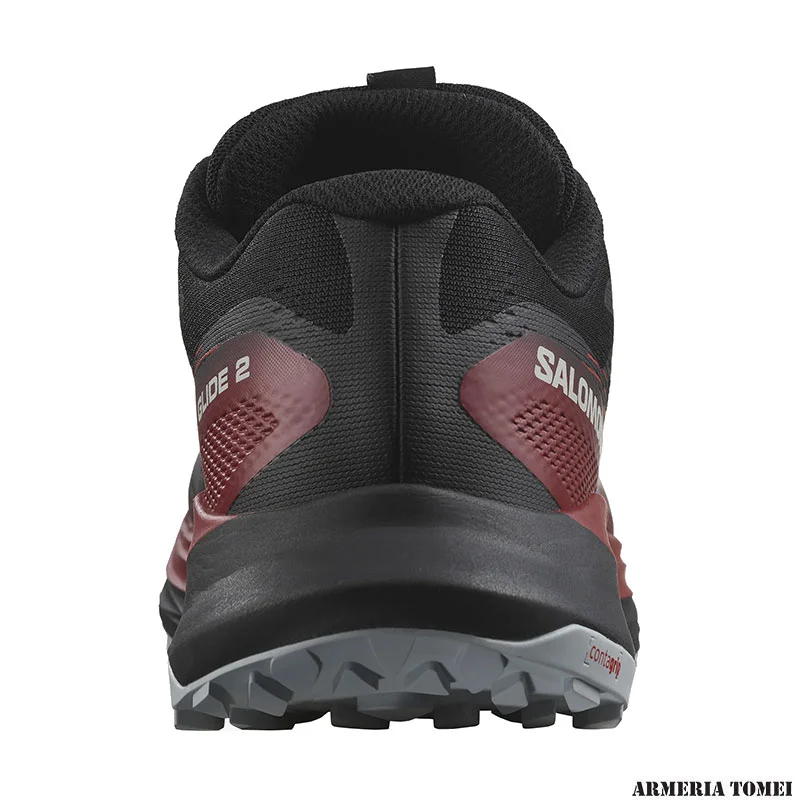 SALOMON - UOMO - ULTRA GLIDE 2 Black / Biking Red / Pearl Blue - immagine 3