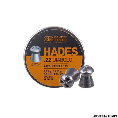 JSB MATCH - HADES .22 DIABLO 1,030g / 15,89gr CAL 5,5 mm  (250 PZ)