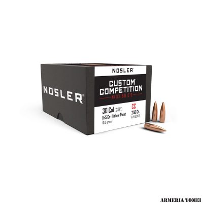 PALLE DA RICARICA - NOSLER - 30 Caliber 155gr HPBT Custom Competition® (250PZ)
