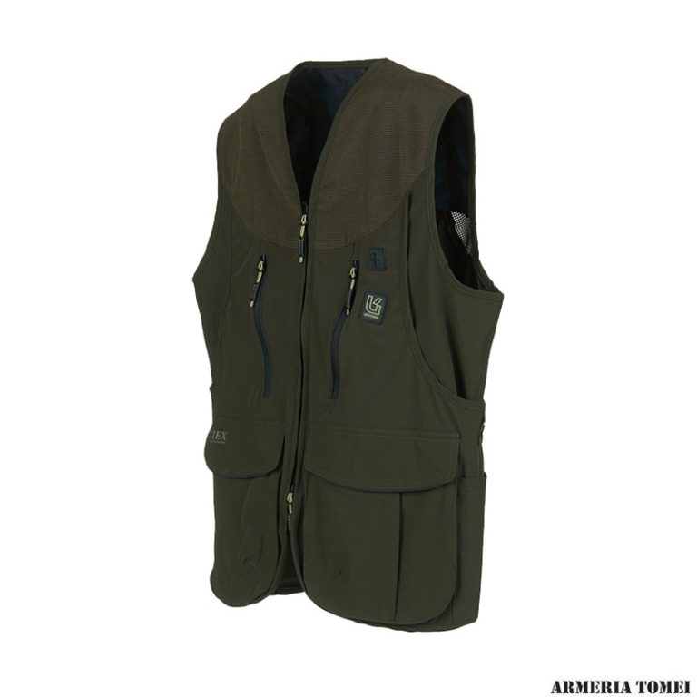 GILET - UOMO - UNIVERS - CACCIA ELASTICIZZATO ALPI Verde/Arancio