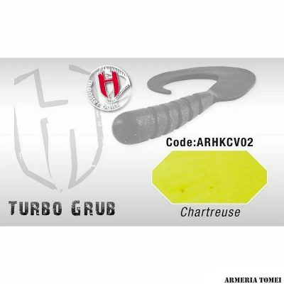 HERAKLES - MONSTER BAITS TURBO GRUB 14cm/4pz Chartreuse
