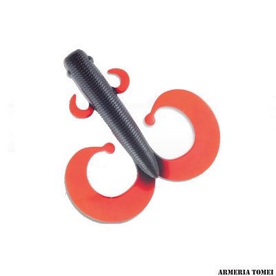 HERAKLES - MONSTER BAITS BIG DOUBLE 15cm Black Red