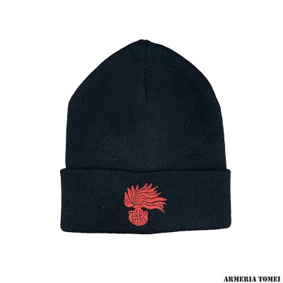 CAPPELLO IN LANA CARABINIERI (NERO LOGO ROSSO)