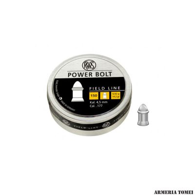 PALLINI ARIA COMPRESSA - RWS - POWER BOLT 4,5mm .177 0,92g 14.2gr (150pz)