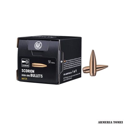 PALLE DA RICARICA - RWS - SCORION 6,5mm | .264 9,3g | 143gr MATCH (50pz)