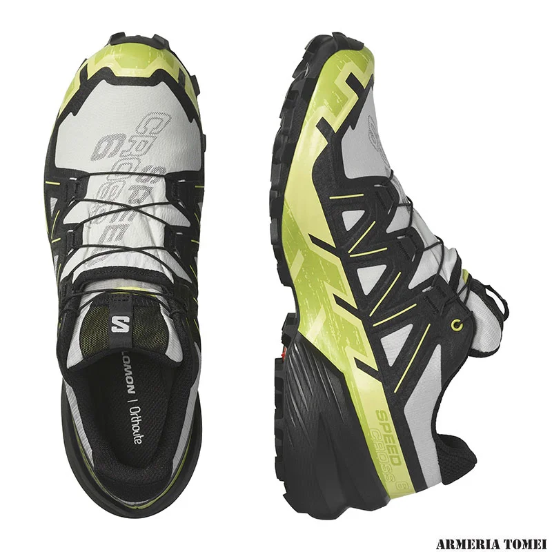 SALOMON - UOMO - SPEEDCROSS 6 GTX Lunar Rock / Black / Sunny Lime - immagine 5