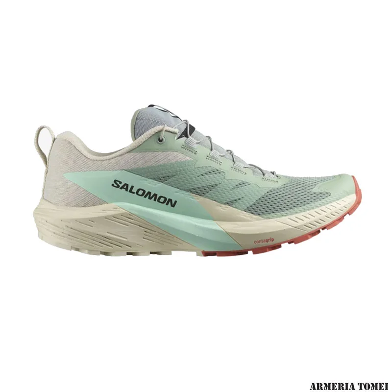 SALOMON - UOMO - SENSE RIDE 5 Lily Pad / Rainy Day / Bleached Aqua