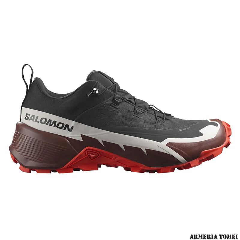SALOMON - UOMO - CROSS HIKE 2 GTX Black / Bitter Chocolate / Fiery Red