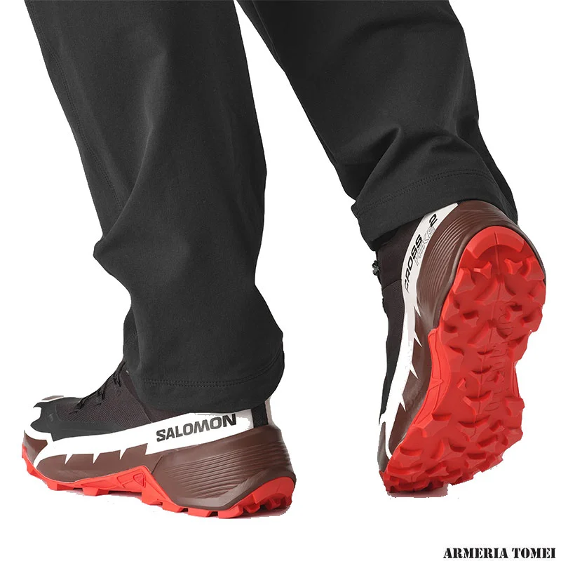 SALOMON - UOMO - CROSS HIKE 2 GTX Black / Bitter Chocolate / Fiery Red - immagine 7