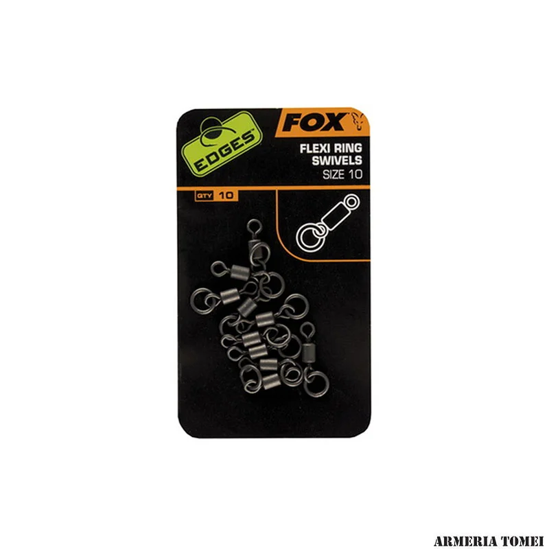 FOX - EDGES™ FLEXI RING SWIVELS SIZE 11 (10PZ)