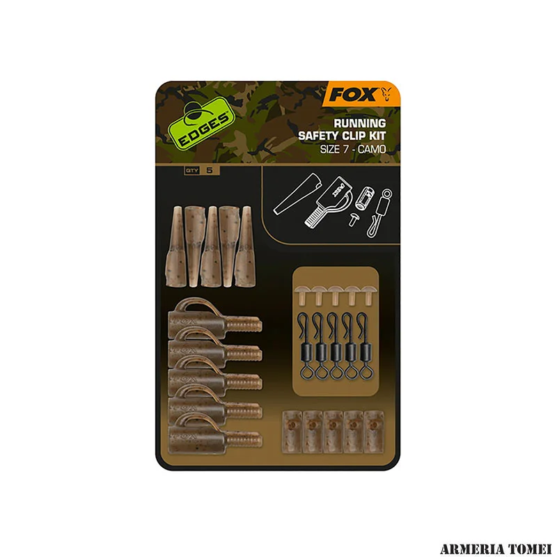 FOX - EDGES™ RUNNING SAFETY CLIP KIT SIZE 7 - CAMO (5PZ)