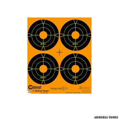 CALDWELL - BERSAGLI REATTIVI ORANGE PEEL 4’/10cm Bulls-Eye (10 fogli) -410864