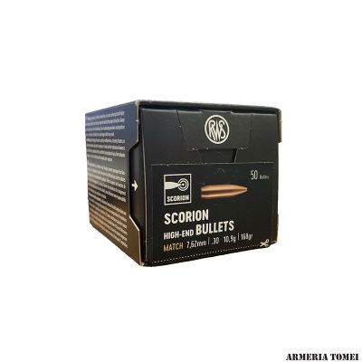 PALLE DA RICARICA - RWS - SCORION 7,62mm / .30 • 10,9g / 168gr (50 PZ)