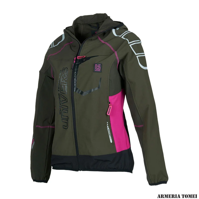 GIACCA - DONNA - UNIVERS - CARDIGAN OUTDOOR COURMAYEUR VERDE/FUCSIA - immagine 3