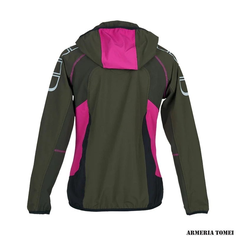 GIACCA - DONNA - UNIVERS - CARDIGAN OUTDOOR COURMAYEUR VERDE/FUCSIA - immagine 4