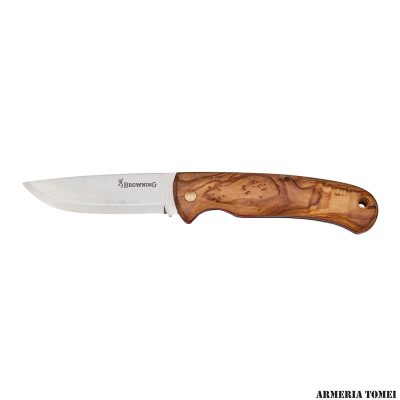 COLTELLO - BROWNING - POCKET FOLDING OLIVE WOOD 8cm