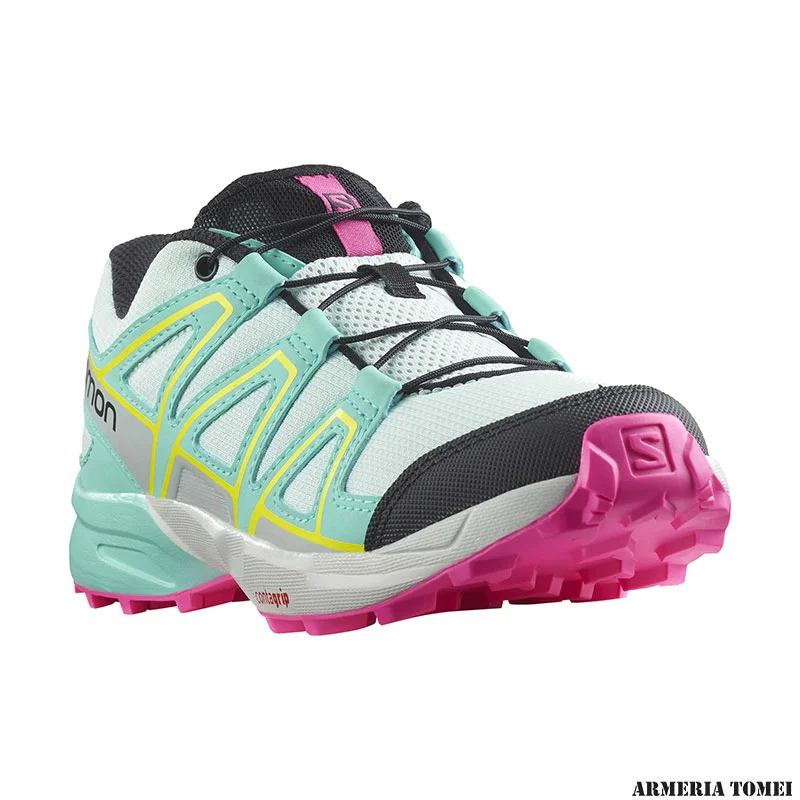 SALOMON - BIMBO/A - SPEEDCROSS J Bleached Aqua / Blue Radiance / Lunar Rock - immagine 2